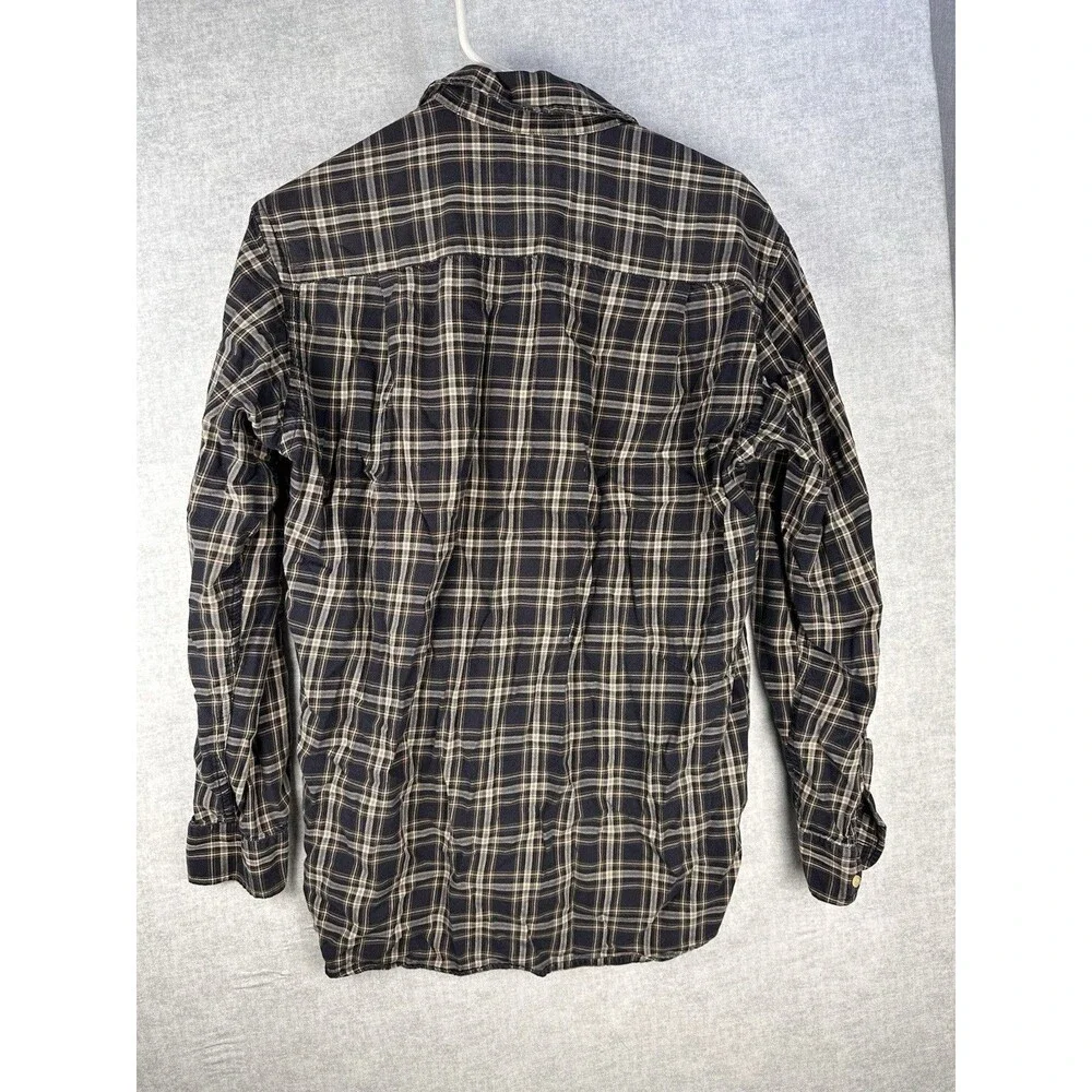 J. Crew Men's Blue Plaid Long Sleeve Button-up Shirt EUC Preppy Size Small